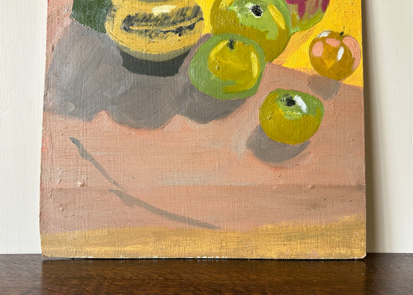 Apples Still Life Oil on Board