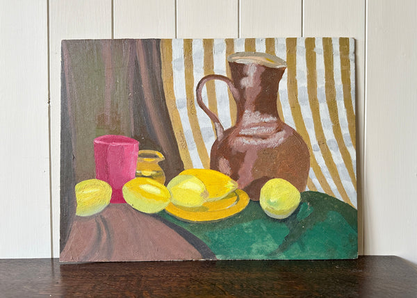 Lemons & Jug Modernist Painting