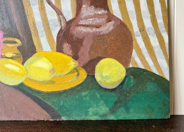 Lemons & Jug Modernist Painting