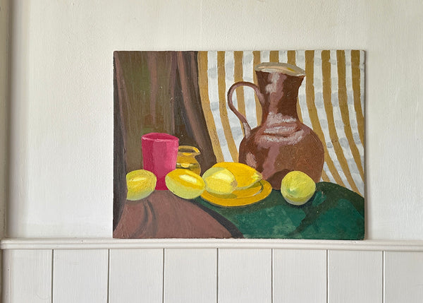 Lemons & Jug Modernist Painting