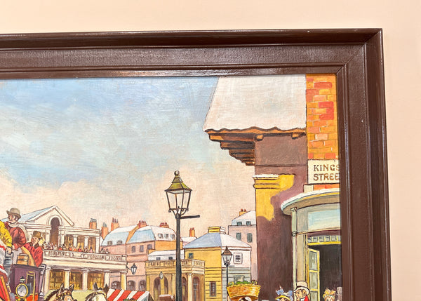 Nostalgic Winter Oil Painting