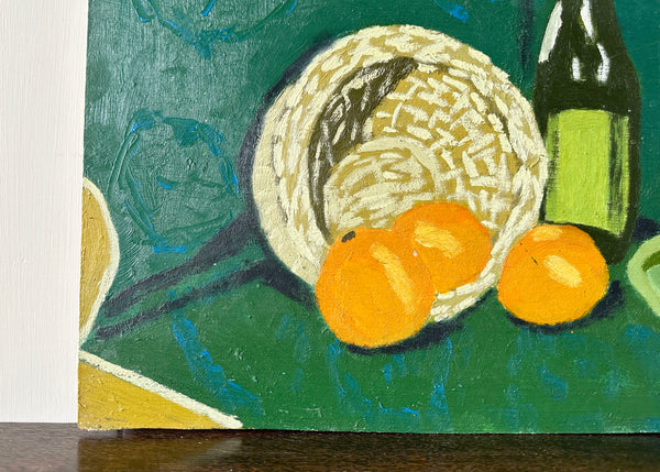Modernist Tablescape Oil on Board
