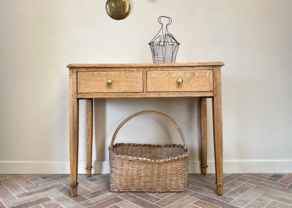 Tiger Oak Console Table