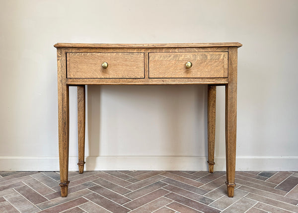 Tiger Oak Console Table