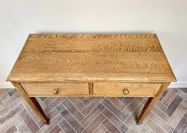Tiger Oak Console Table