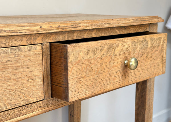 Tiger Oak Console Table