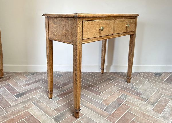 Tiger Oak Console Table