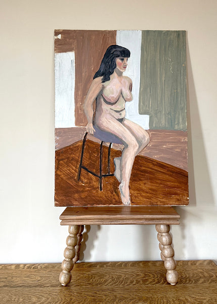 Female Nude Portrait Painting