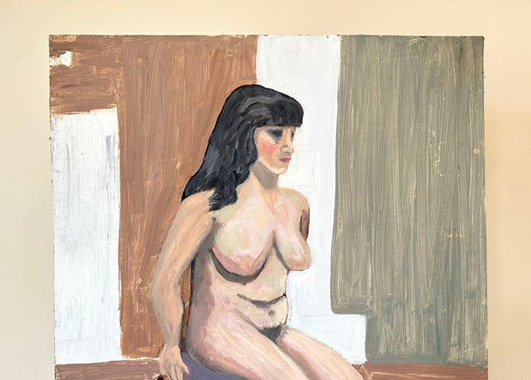 Female Nude Portrait Painting