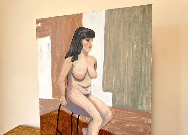 Female Nude Portrait Painting
