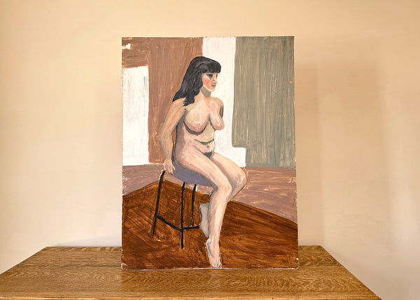 Female Nude Portrait Painting