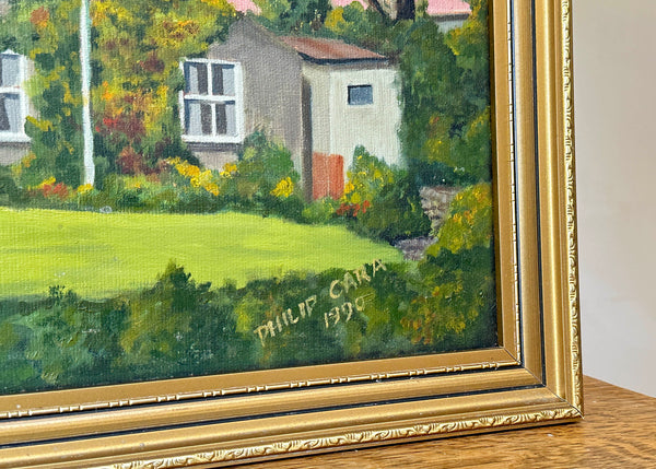 Cottage Oil Painting on Board