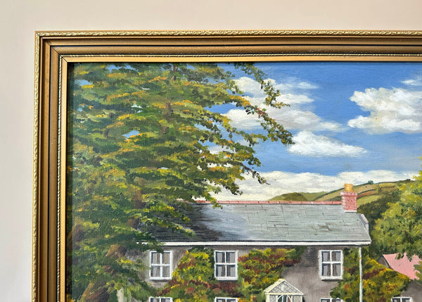 Cottage Oil Painting on Board