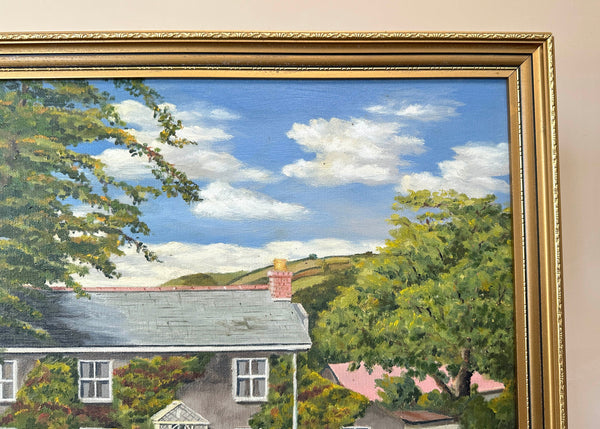 Cottage Oil Painting on Board