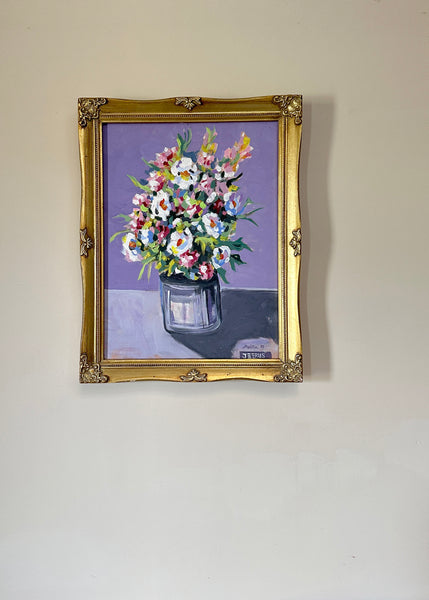 Expressionist Floral Oil Painting