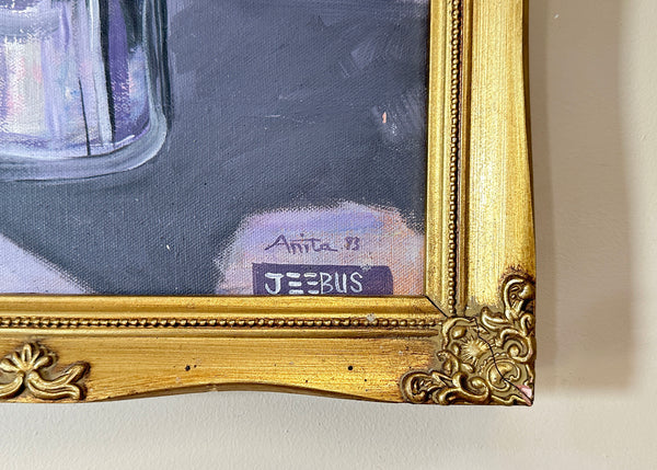 Expressionist Floral Oil Painting