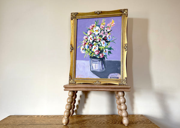 Expressionist Floral Oil Painting