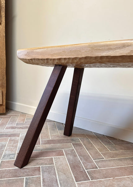 Jointed Oak Pig Bench