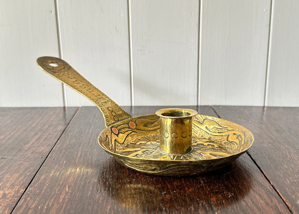 Brass Dutch Candle Holder