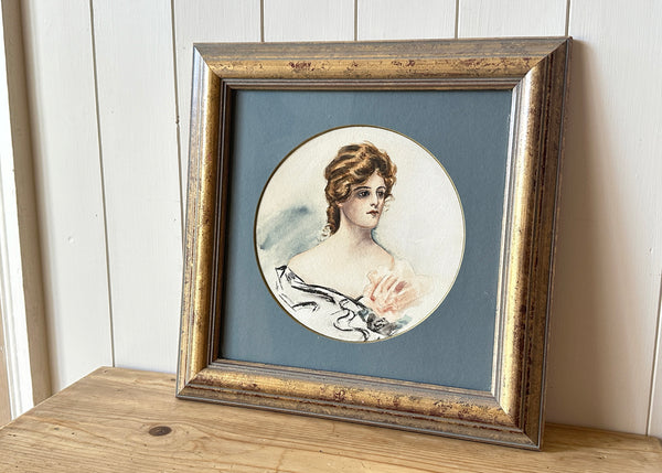 Elegant Lady Portrait Painting