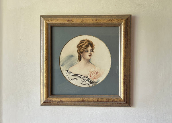 Elegant Lady Portrait Painting