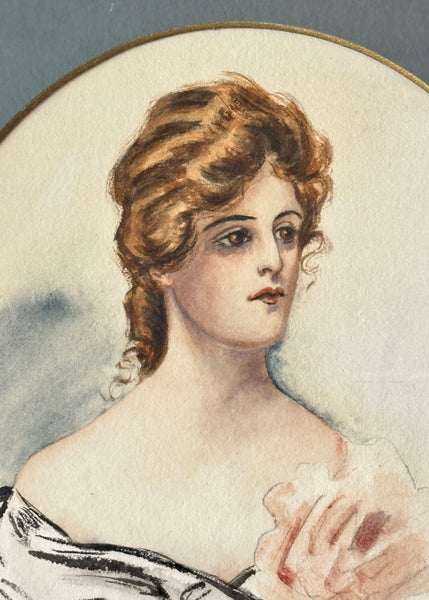 Elegant Lady Portrait Painting