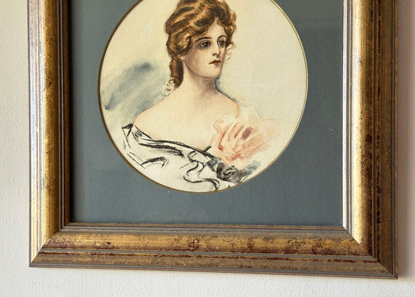 Elegant Lady Portrait Painting