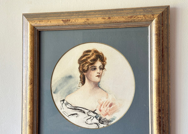 Elegant Lady Portrait Painting