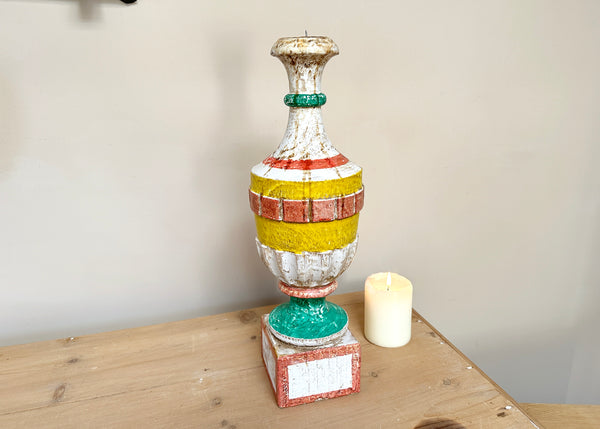 Painted Italian Candle Holder