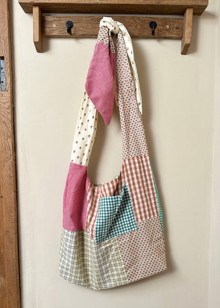 Patchwork Bow Bag - Adjustable Tote