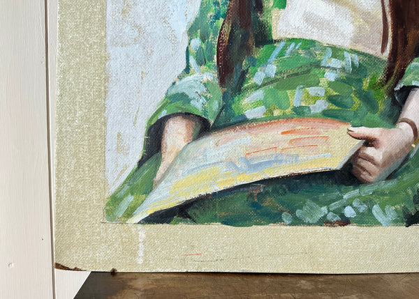 Young Girl Portrait Painting