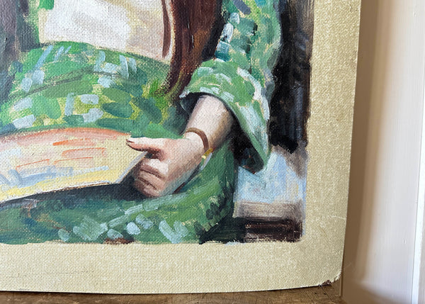 Young Girl Portrait Painting