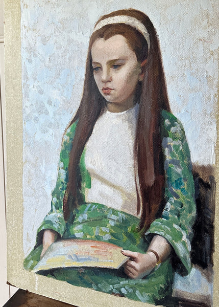 Young Girl Portrait Painting
