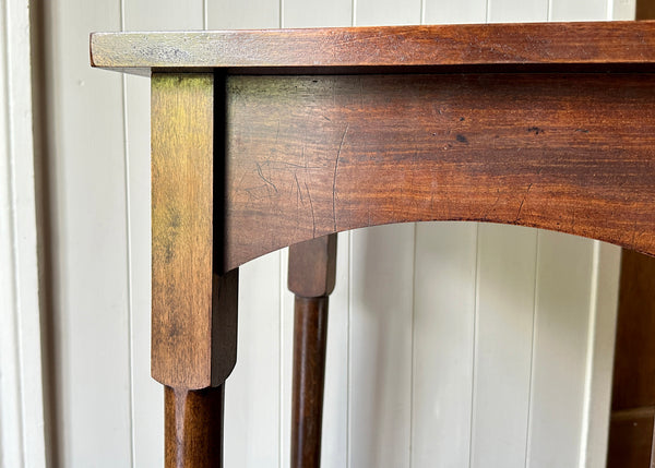 Mahogany Pad Foot Side Table