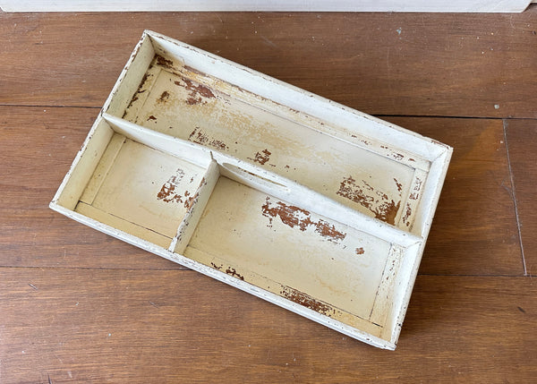 Rustic Wood Cutlery Tray