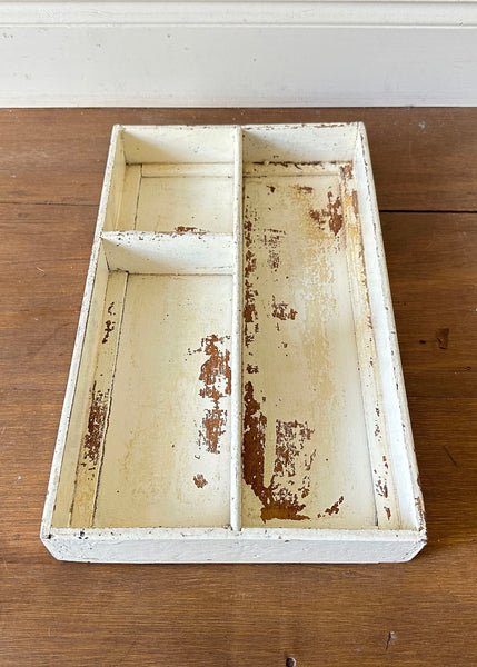 Rustic Wood Cutlery Tray