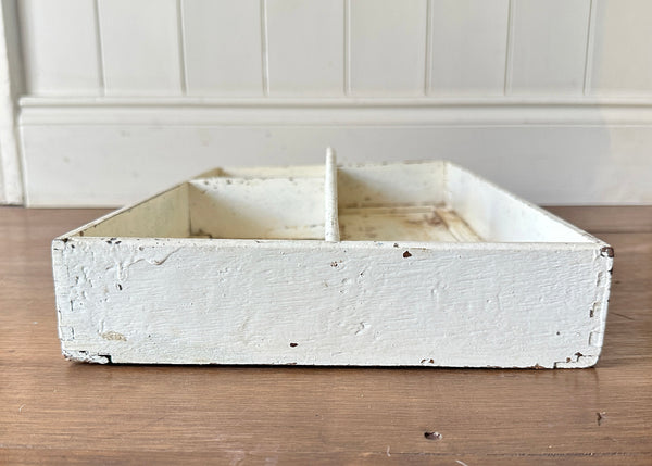 Rustic Wood Cutlery Tray