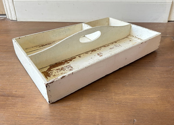 Rustic Wood Cutlery Tray