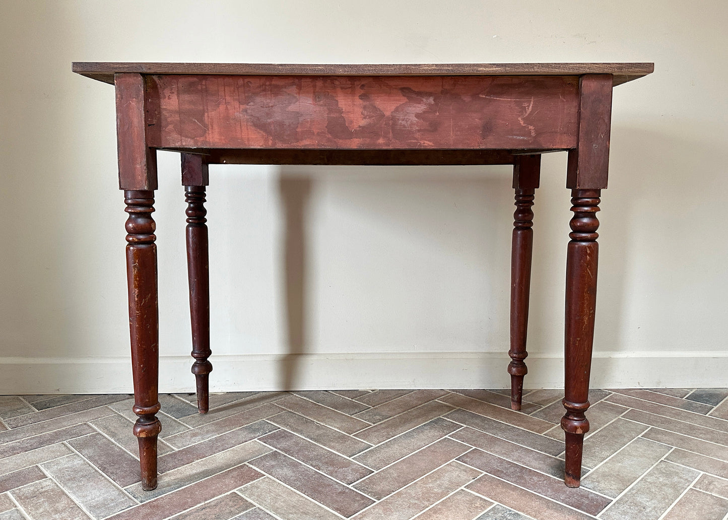 Pine Side Table, Timeworn Paint