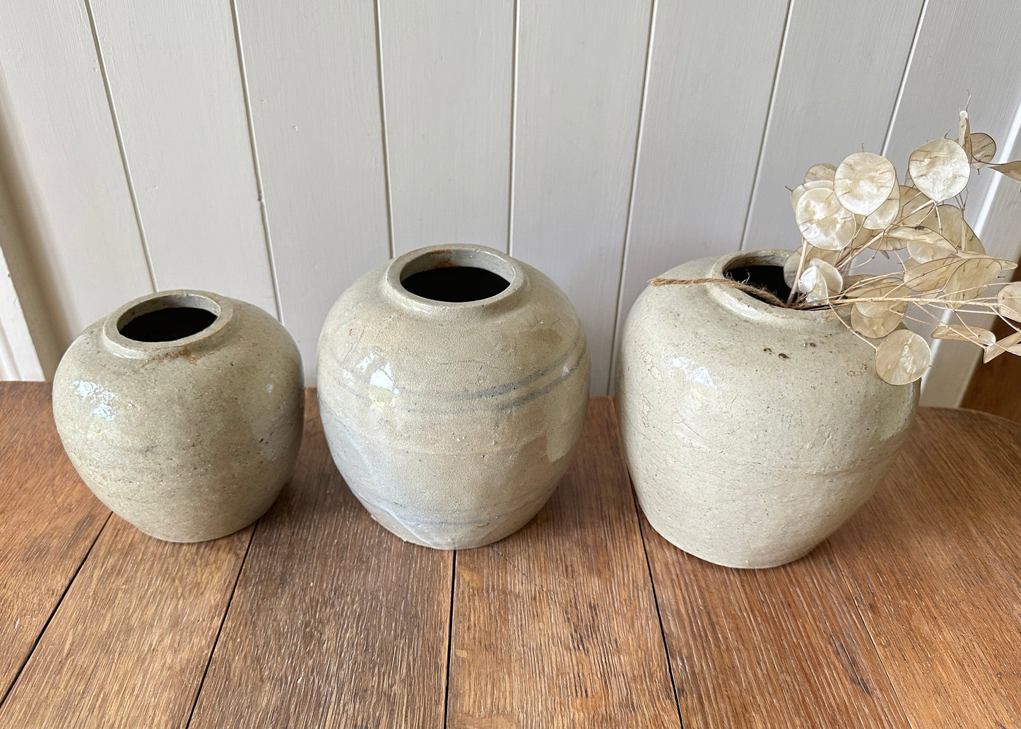 Striped Chinese Ginger Jar