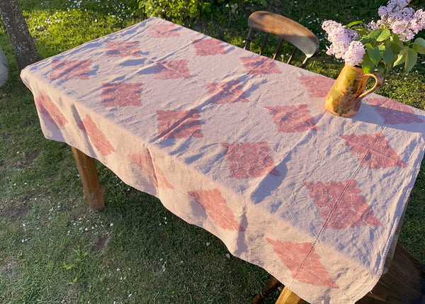 Wild Rose - Reworked Tablecloth