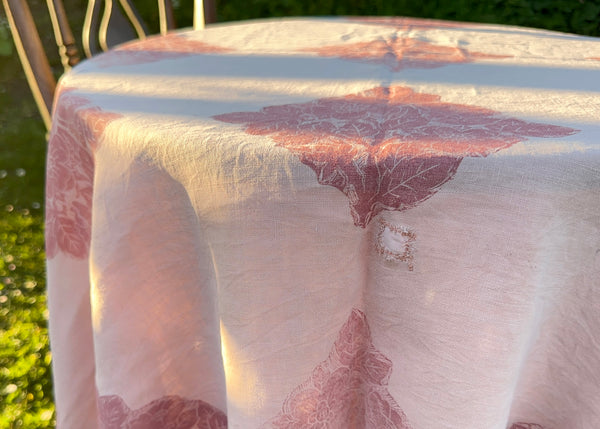 Wild Rose - Reworked Tablecloth