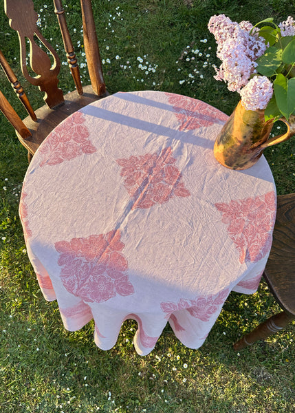 Wild Rose - Reworked Tablecloth