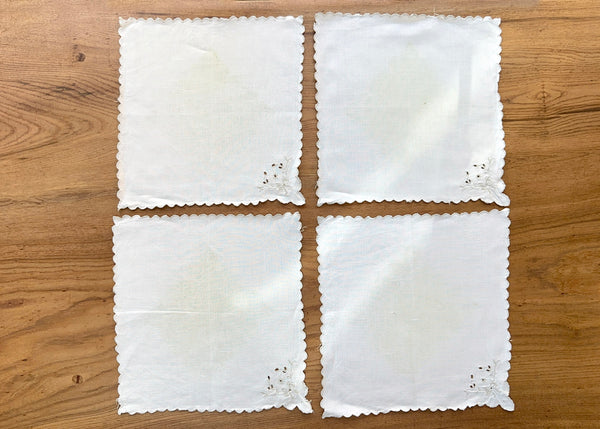 Wild Rose- x4 Reworked Napkins