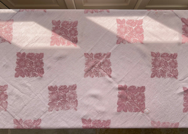 Wild Rose - Reworked Tablecloth
