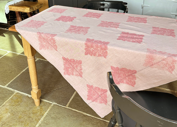 Wild Rose - Reworked Tablecloth