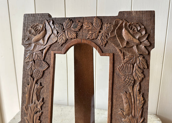 Carved Walnut Picture Frame