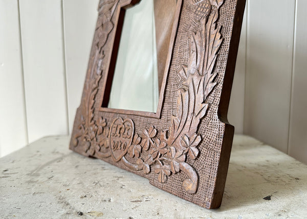 Carved Walnut Picture Frame