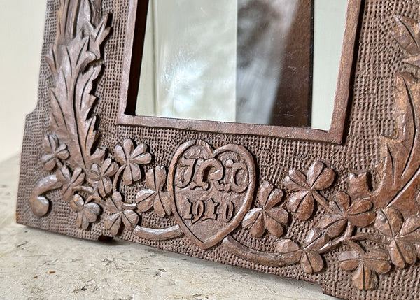 Carved Walnut Picture Frame