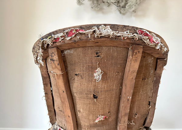 French Deconstructed Slipper Chair